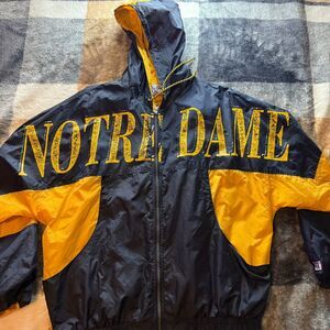 Vintage RARE NCAA Notre Dame Fighting Irish Men's Full Zip Jacket Size L.